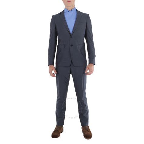 Burberry Stirling Men's Airforce Blue Wool Suit 